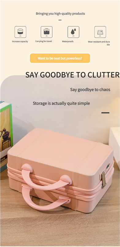Personalized stylish and lightweight Pink and green mini suitcase for short trips V888-ELOSUNG25059