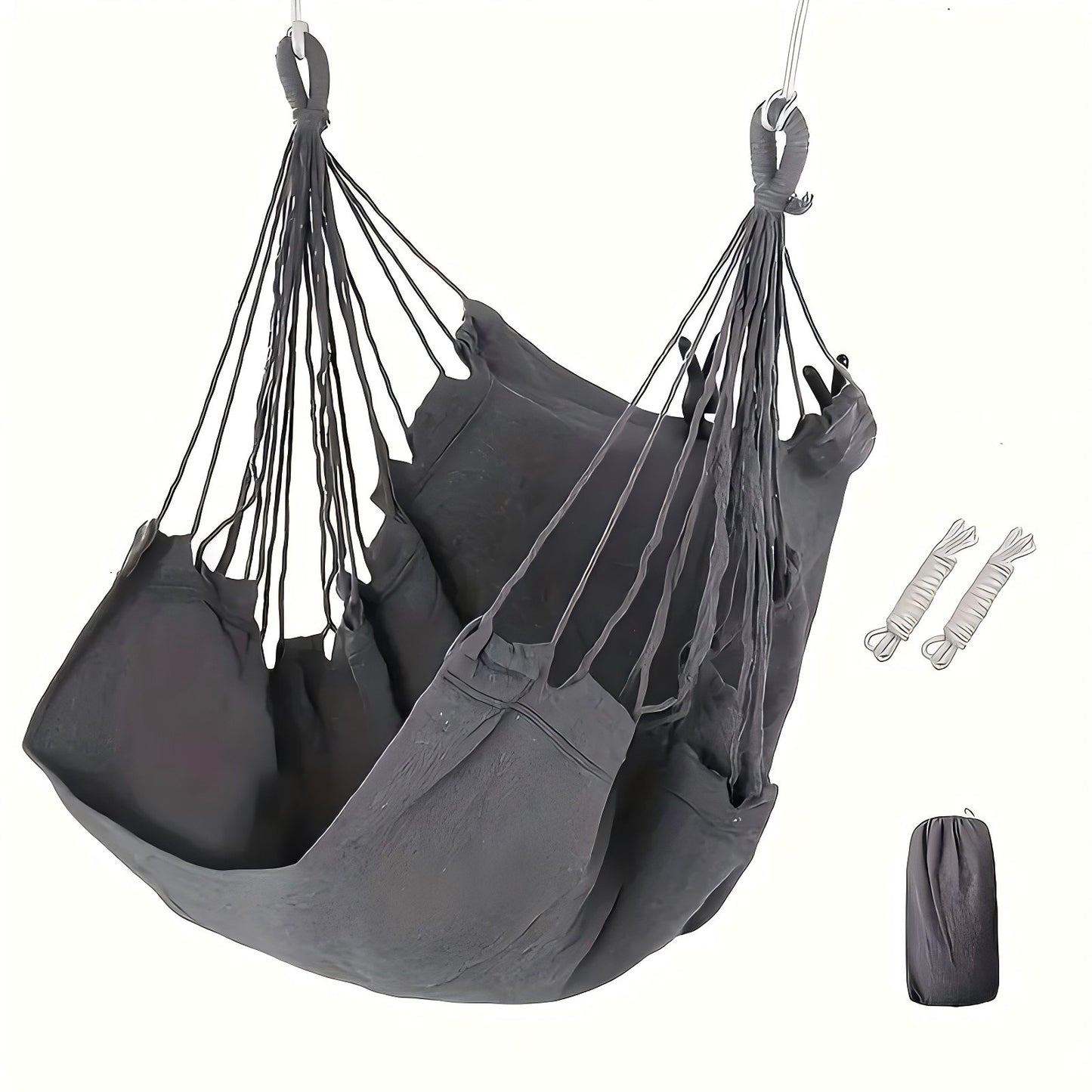 Colorful Striped Hammock Chair with Ropes and Storage Bag - Gery V888-ELOSUNG25077
