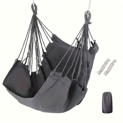 Colorful Striped Hammock Chair with Ropes and Storage Bag - Gery V888-ELOSUNG25077