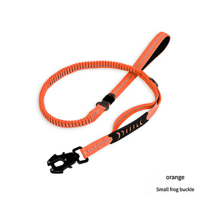 Orange Shock Absorbing Dog Leash with Reflective Stitching - 135cm for Small to Large Dogs V888-ELOSUNG25082