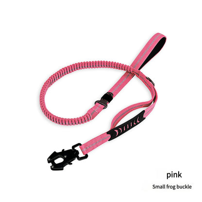Pink Shock Absorbing Dog Leash with Reflective Stitching - 135cm for Small to Large Dogs V888-ELOSUNG25084