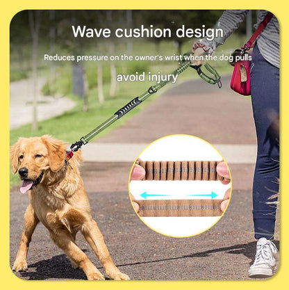 Pink Shock Absorbing Dog Leash with Reflective Stitching - 135cm for Small to Large Dogs V888-ELOSUNG25084