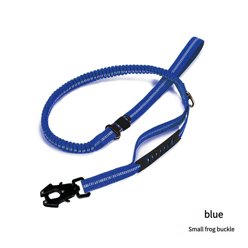 Blue Shock Absorbing Dog Leash with Reflective Stitching - 135cm for Small to Large Dogs V888-ELOSUNG25085