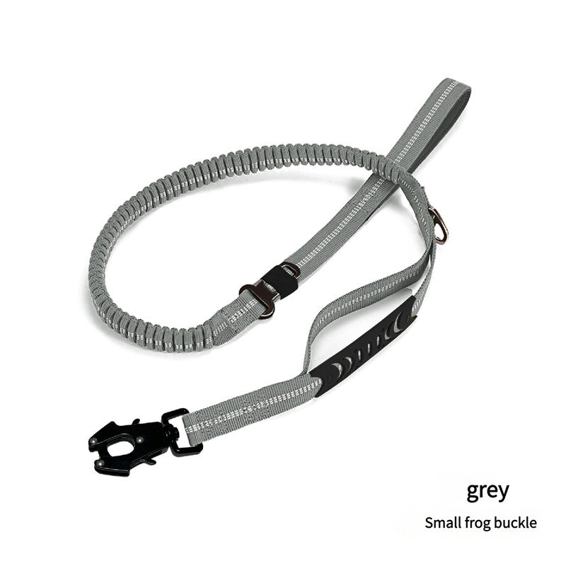 Grey Shock Absorbing Dog Leash with Reflective Stitching - 135cm for Small to Large Dogs V888-ELOSUNG25086