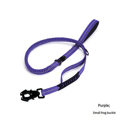 Purple Shock Absorbing Dog Leash with Reflective Stitching - 135cm for Small to Large Dogs V888-ELOSUNG25087