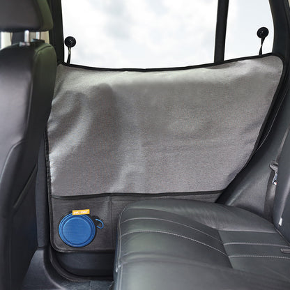 Pet Car Door Protector with Storage Pocket - 77x64cm Grey V888-ELOSUNG25088