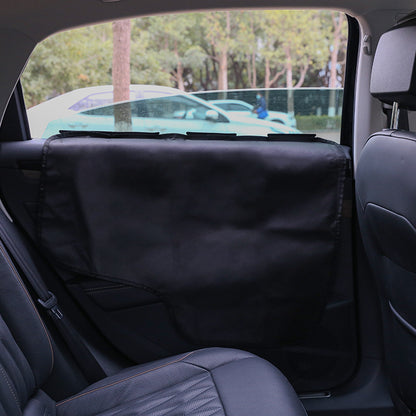 Pet Car Door Protector with Storage Pocket - 77x64cm Black V888-ELOSUNG25089