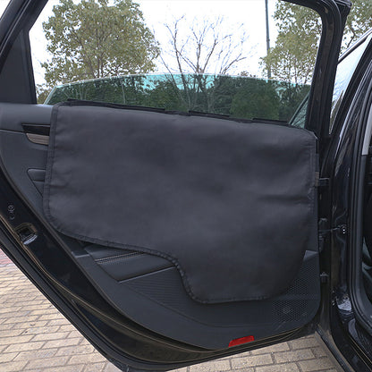 Pet Car Door Protector with Storage Pocket - 77x64cm Black V888-ELOSUNG25089