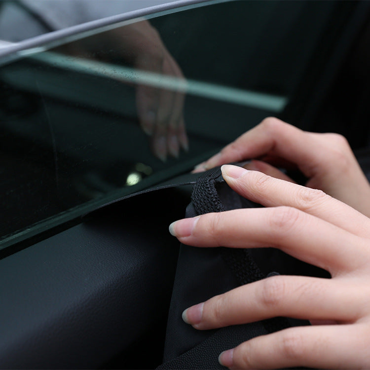 Pet Car Door Protector with Storage Pocket - 77x64cm Black V888-ELOSUNG25089