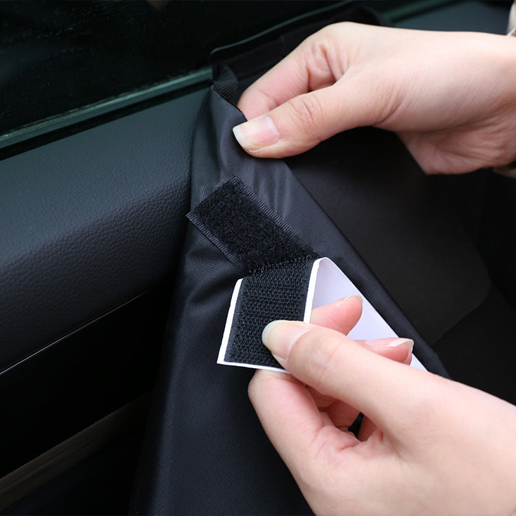 Pet Car Door Protector with Storage Pocket - 77x64cm Black V888-ELOSUNG25089