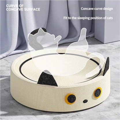 Cute Green All Sisal Frog Cat Scratching Post and Lounger - 41cm Cat Scratch Proof Basin V888-ELOSUNG25090