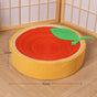 Adorable Cloth wrapped orange Cat Scratching Post and Lounger - 41cm Cat Claw Proof Basin V888-ELOSUNG25093