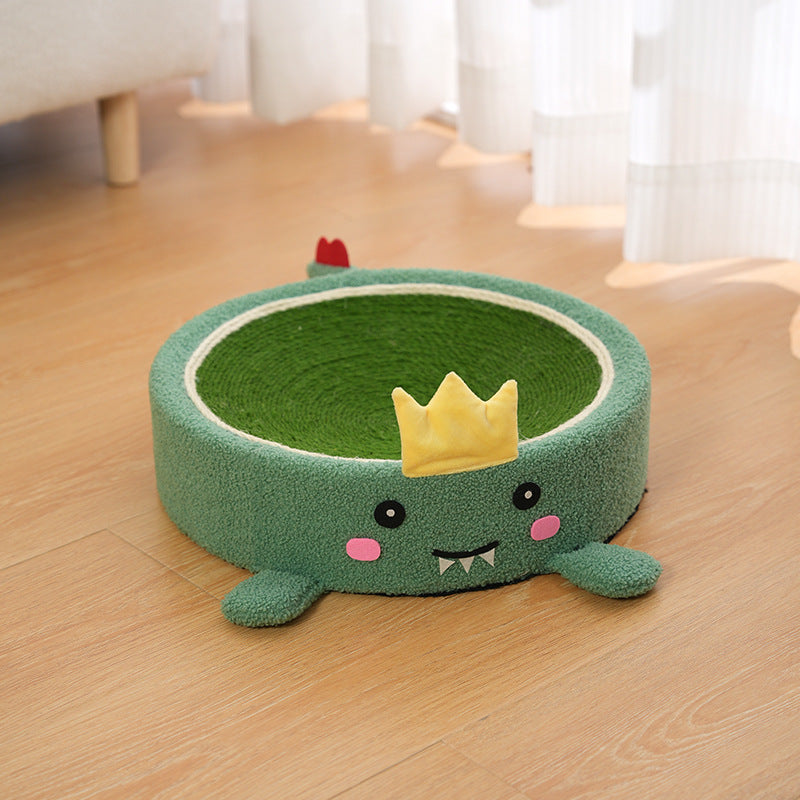 Adorable Dinosaur Cat Scratching Post and Lounger - 41cm Cat Claw Proof Basin V888-ELOSUNG25094