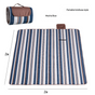 Waterproof Foldable Picnic Blanket with Handle - 2x2m Mocha Blue V888-ELOSUNG25111