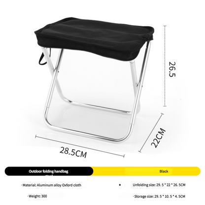 Outdoor Ultralight Folding Camping Chair - Black V888-ELOSUNG25123
