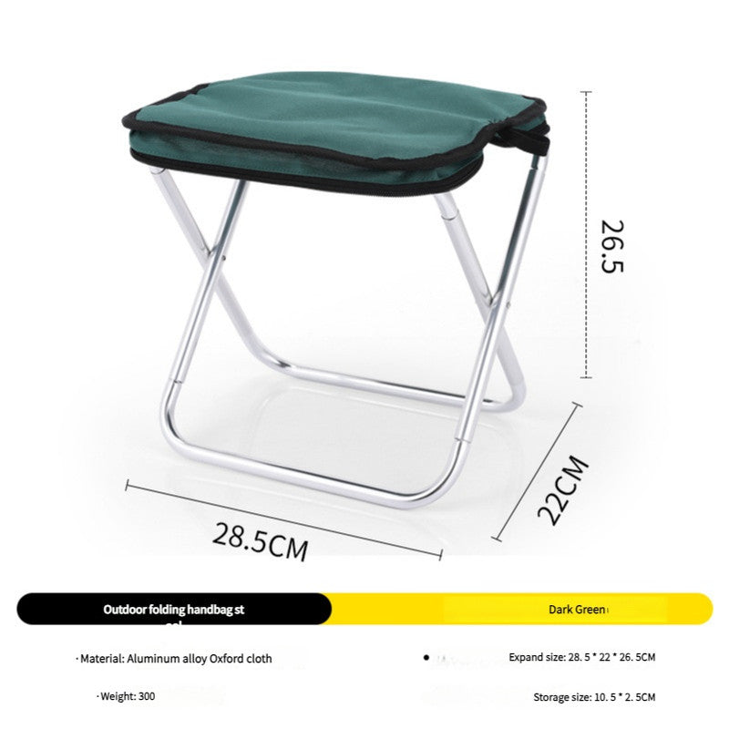 Outdoor Ultralight Folding Camping Chair - Dark Green V888-ELOSUNG25125