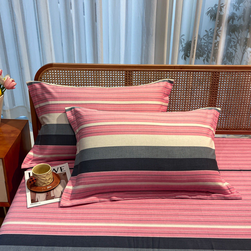 Comfortable cotton pillowcase, double-sided warm design, breathable and skin-friendly - Pink V888-ELOSUNG25129