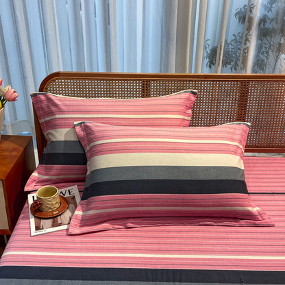 Comfortable cotton pillowcase, double-sided warm design, breathable and skin-friendly - Pink V888-ELOSUNG25129