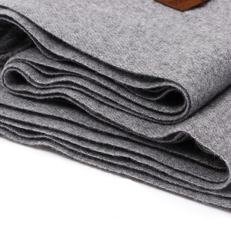 Luxury Cashmere Blend Scarf, Large 200x70cm Fringed Scarf (White) V888-ELOSUNG25156