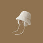 Plush Bucket Hat with Ear Flaps,Warm Furry Winter Hat in White-One size (54-59cm) adjustable V888-ELOSUNG25167