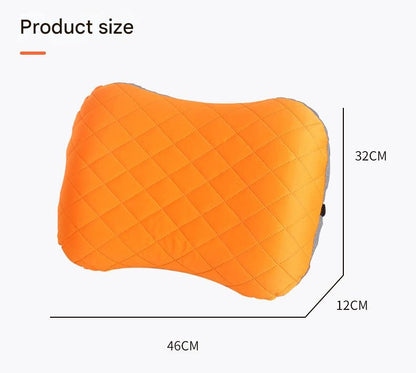 Inflatable Camping Pillow - Lightweight 46x32x12cm Travel Pillow 180g in black V888-ELOSUNG25186
