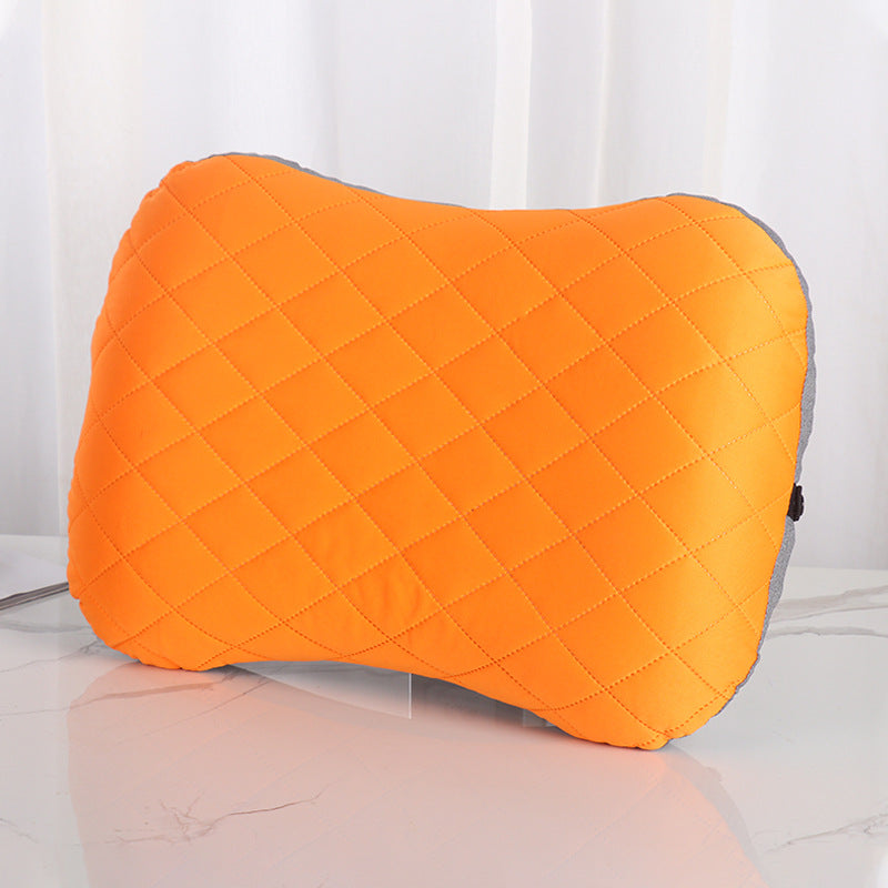Inflatable Camping Pillow - Lightweight 46x32x12cm Travel Pillow 180g in Orange V888-ELOSUNG25187