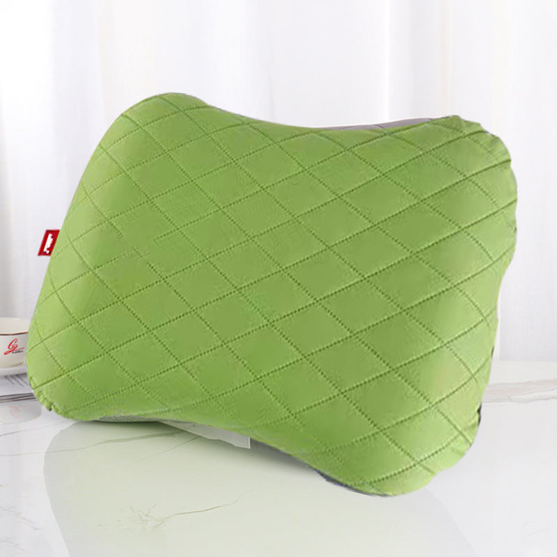 Inflatable Camping Pillow - Lightweight 46x32x12cm Travel Pillow 180g in Green V888-ELOSUNG25188