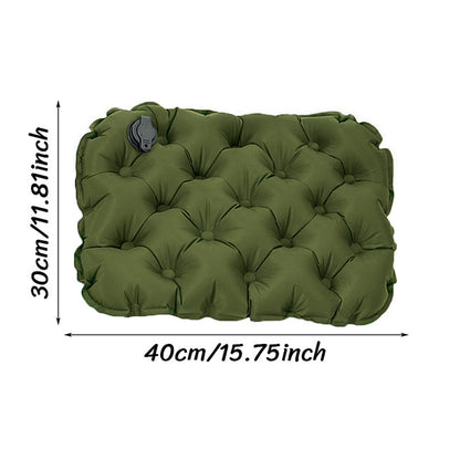 Inflatable Seat Cushion - Portable 40x30x5cm Camping Pad in Olive Green V888-ELOSUNG25190