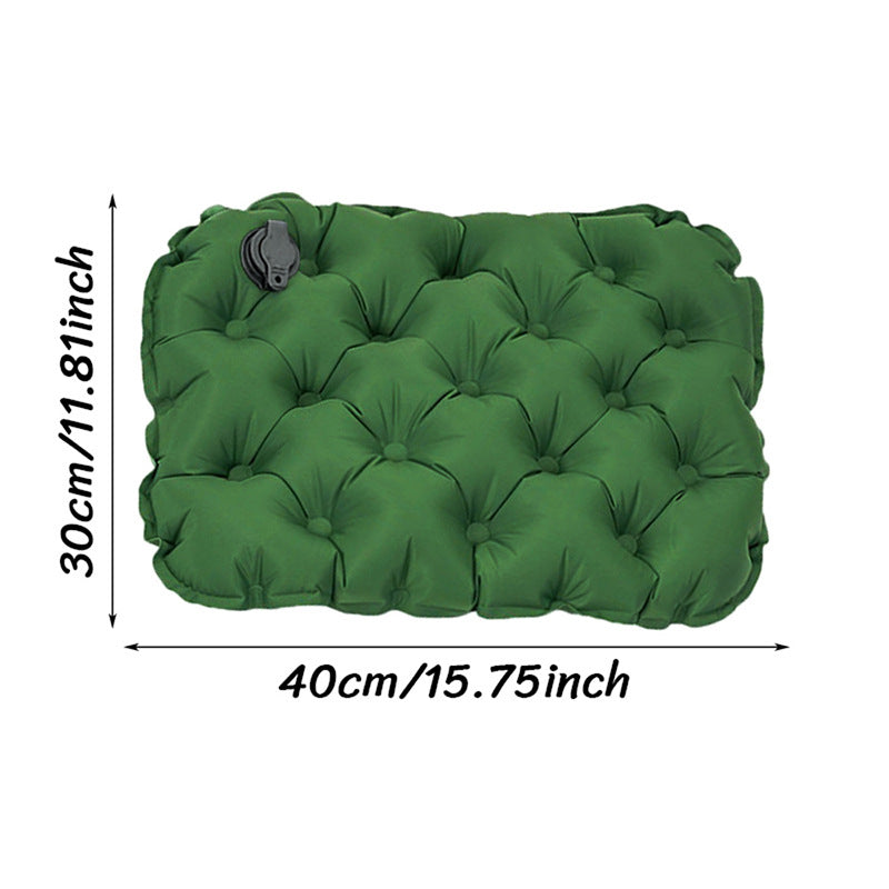 Inflatable Seat Cushion - Portable 40x30x5cm Camping Pad in Green V888-ELOSUNG25193