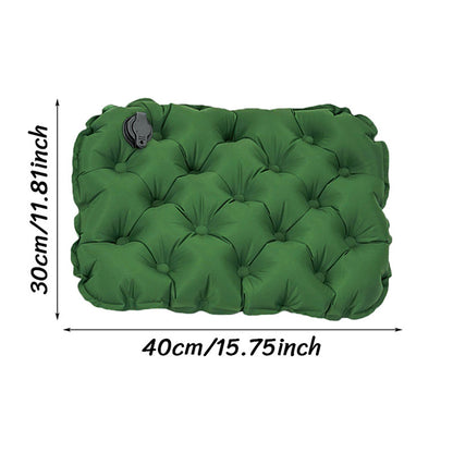 Inflatable Seat Cushion - Portable 40x30x5cm Camping Pad in Green V888-ELOSUNG25193
