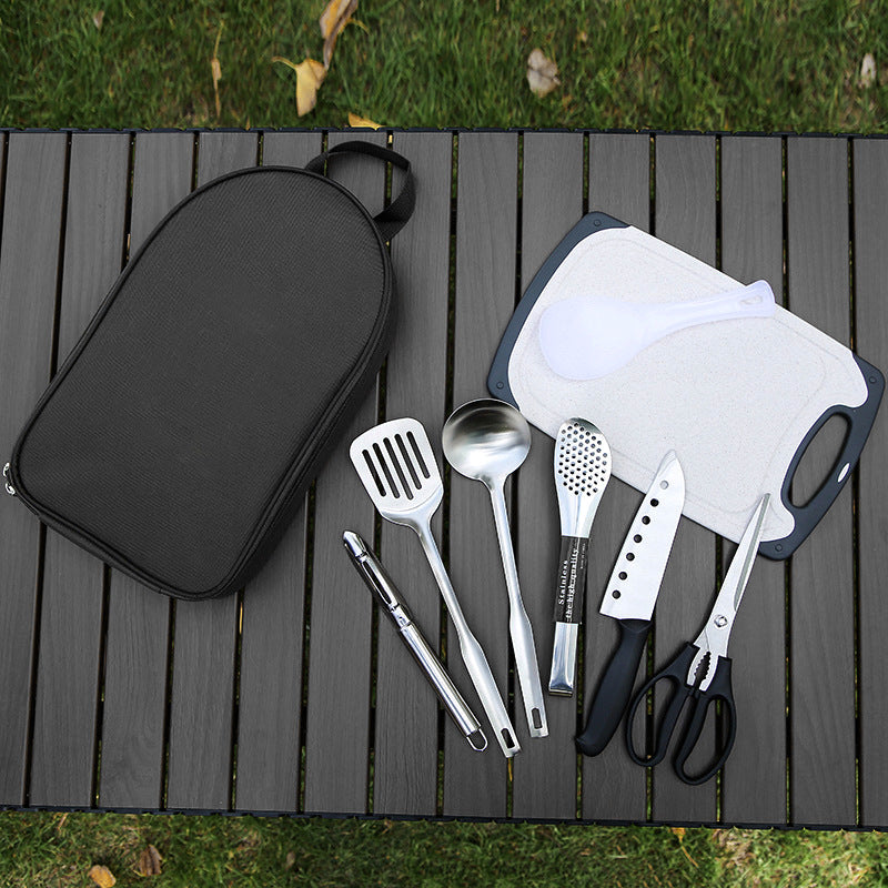 Portable Kitchen Utensil Storage Bag - Lightweight Organizer for Camping and Outdoor Cooking,Blue V888-ELOSUNG25220
