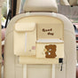 Car Seat Back Organizer with Practical design-Multi-Pocket Storage for Tissues and Gadgets-Cute bear(Beige) V888-ELOSUNG25224