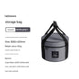 Portable Outdoor Kitchen Utensil Organizer,Waterproof Camping Cookware Storage Bag, Smoke Gray-Size L V888-ELOSUNG25230