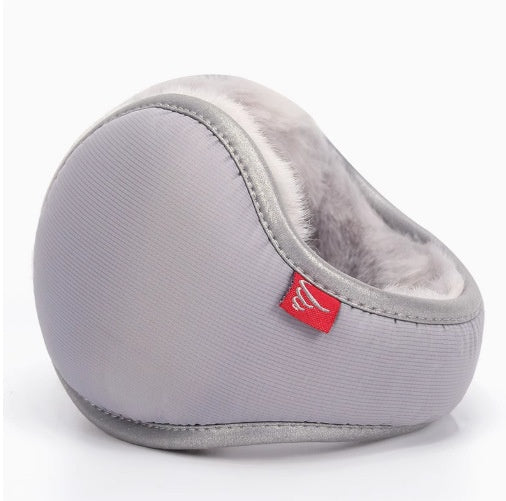 Grey Winter Comfort Folding Earmuffs - Soft Fleece, Windproof and Waterproof V888-ELOSUNG25231