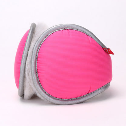Red Winter Comfort Folding Earmuffs - Soft Fleece, Windproof and Waterproof V888-ELOSUNG25232