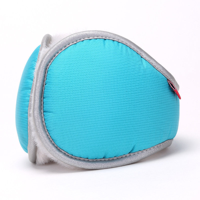 Light blue Winter Comfort Folding Earmuffs - Soft Fleece, Windproof and Waterproof V888-ELOSUNG25233