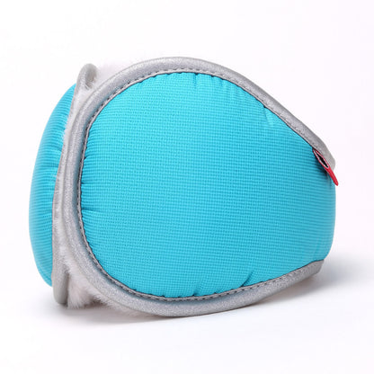 Light blue Winter Comfort Folding Earmuffs - Soft Fleece, Windproof and Waterproof V888-ELOSUNG25233