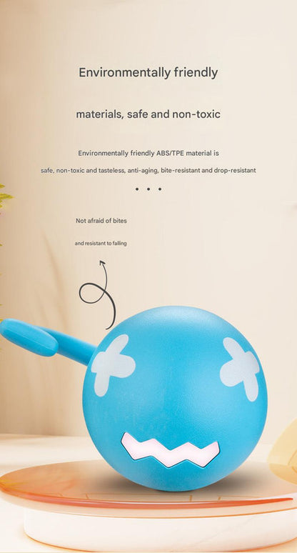 Rechargeable Interactive Cat Toy - Self-Rolling Ball with LED Light,Standard Edition Blue V888-ELOSUNG25247