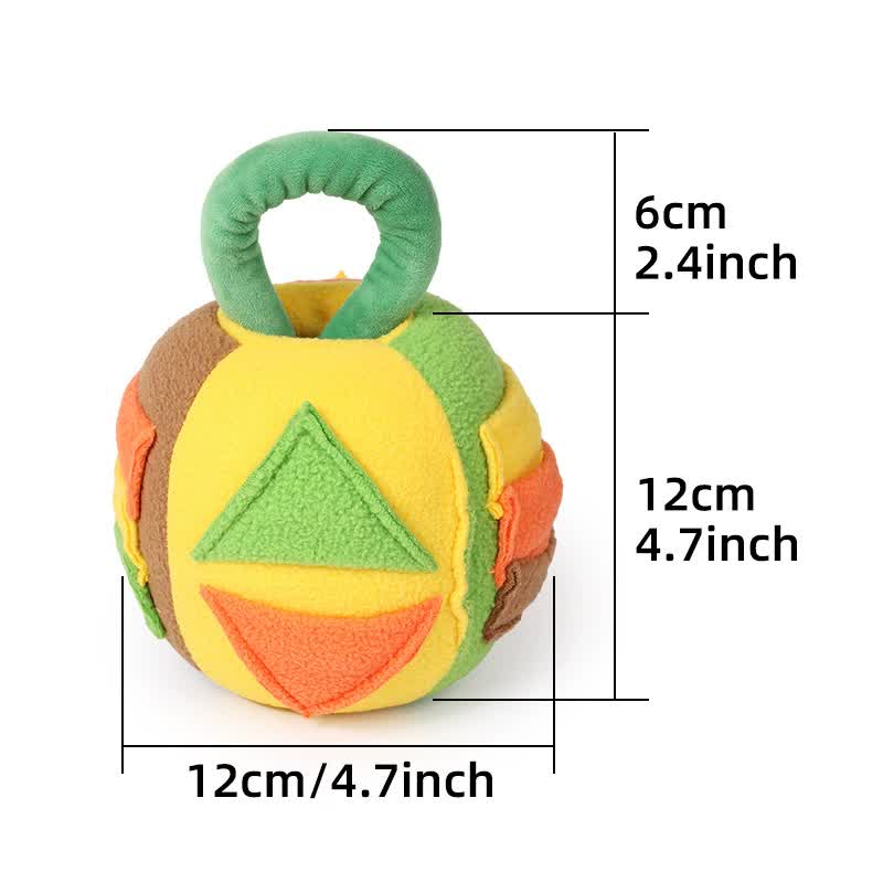 Interactive Dog Snuffle Ball Toy - Puzzle Treat Dispenser with Squeaker, green V888-ELOSUNG25259
