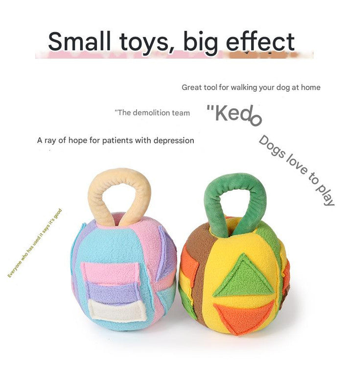 Interactive Dog Snuffle Ball Toy - Puzzle Treat Dispenser with Squeaker, green V888-ELOSUNG25259