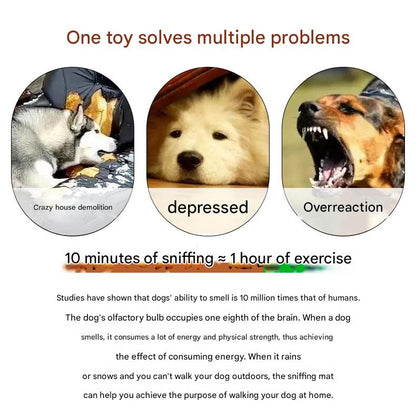 Interactive Dog Snuffle Ball Toy - Puzzle Treat Dispenser with Squeaker, green V888-ELOSUNG25259