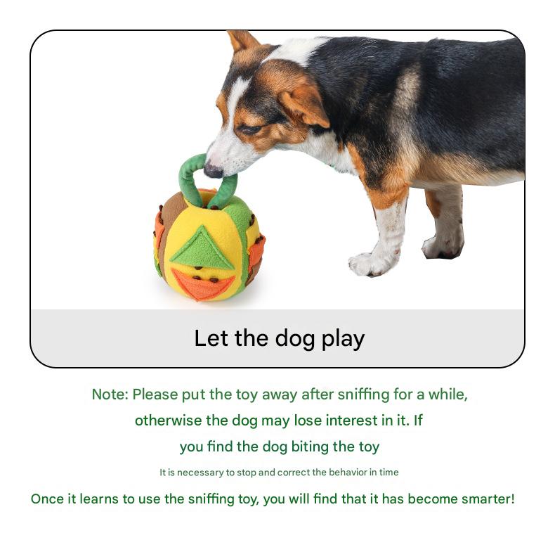 Interactive Dog Snuffle Ball Toy - Puzzle Treat Dispenser with Squeaker, blue pink V888-ELOSUNG25260