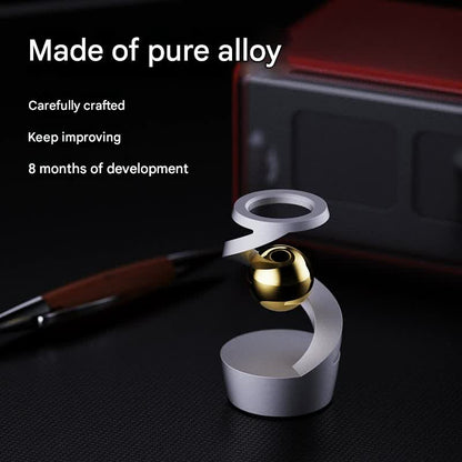 Desktop Levitating Gyro,Magnetic Floating Desk Toy for Stress Relief, Elegant Design-silver V888-ELOSUNG25262