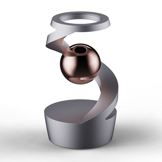 Desktop Levitating Gyro,Magnetic Floating Desk Toy for Stress Relief, Elegant Design-grey V888-ELOSUNG25263
