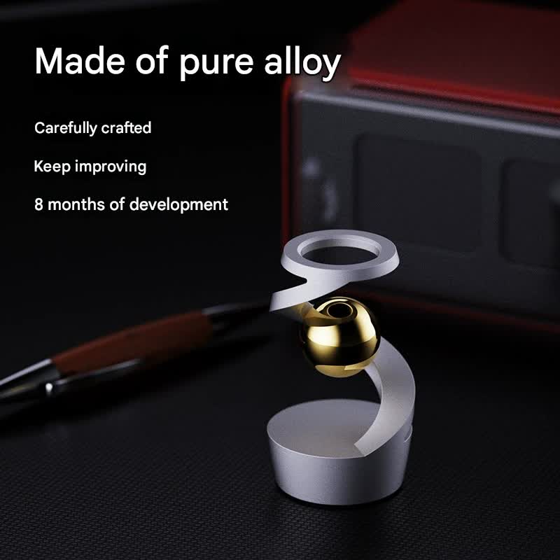 Desktop Levitating Gyro,Magnetic Floating Desk Toy for Stress Relief, Elegant Design-grey V888-ELOSUNG25263