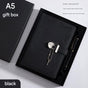 Heart Lock Diary with Key - Vintage Style Journal, Black PU Leather, Secure and Elegant V888-ELOSUNG25274
