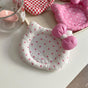 Korean INS Kitty Quilt Insulation Pad, Cute Fabric Kitchen Mat, Desktop Decoration (White and Pink) V888-ELOSUNG25288