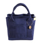 Dark Blue Canvas Lunch Tote Bag - Stylish Handbag with Multiple Compartments for Women V888-ELOSUNG25313