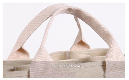 Light green Canvas Lunch Tote Bag - Stylish Handbag with Multiple Compartments for Women V888-ELOSUNG25314