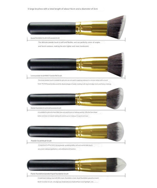 10-Piece Pink silver Makeup Brush Set - Large and Small Brushes for Professional Beauty Application V888-ELOSUNG25363